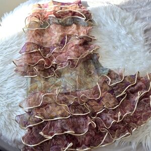 Zimmerman Floral Ruffle Maxi Skirt